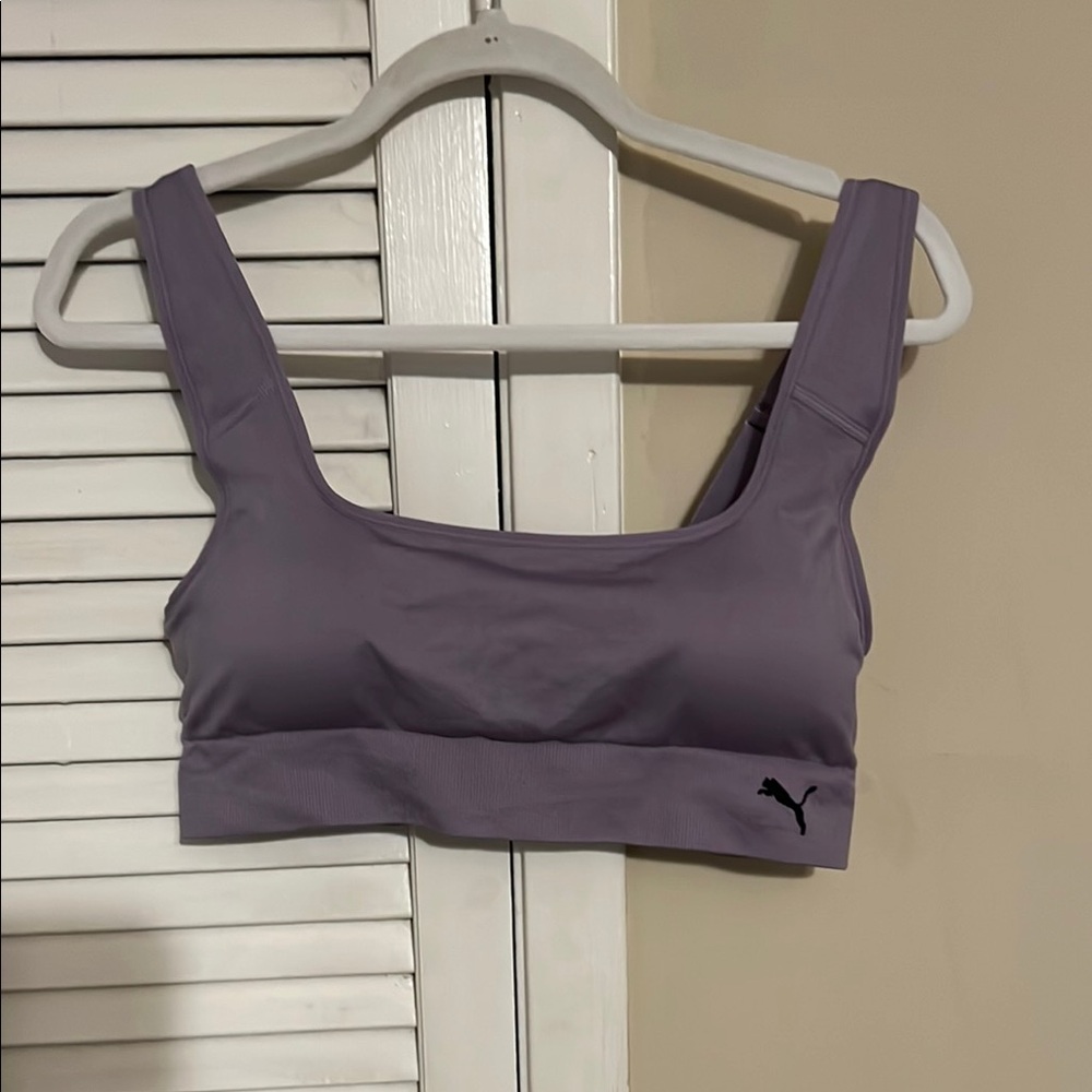 Puma Purple Sports Bra Medium Support